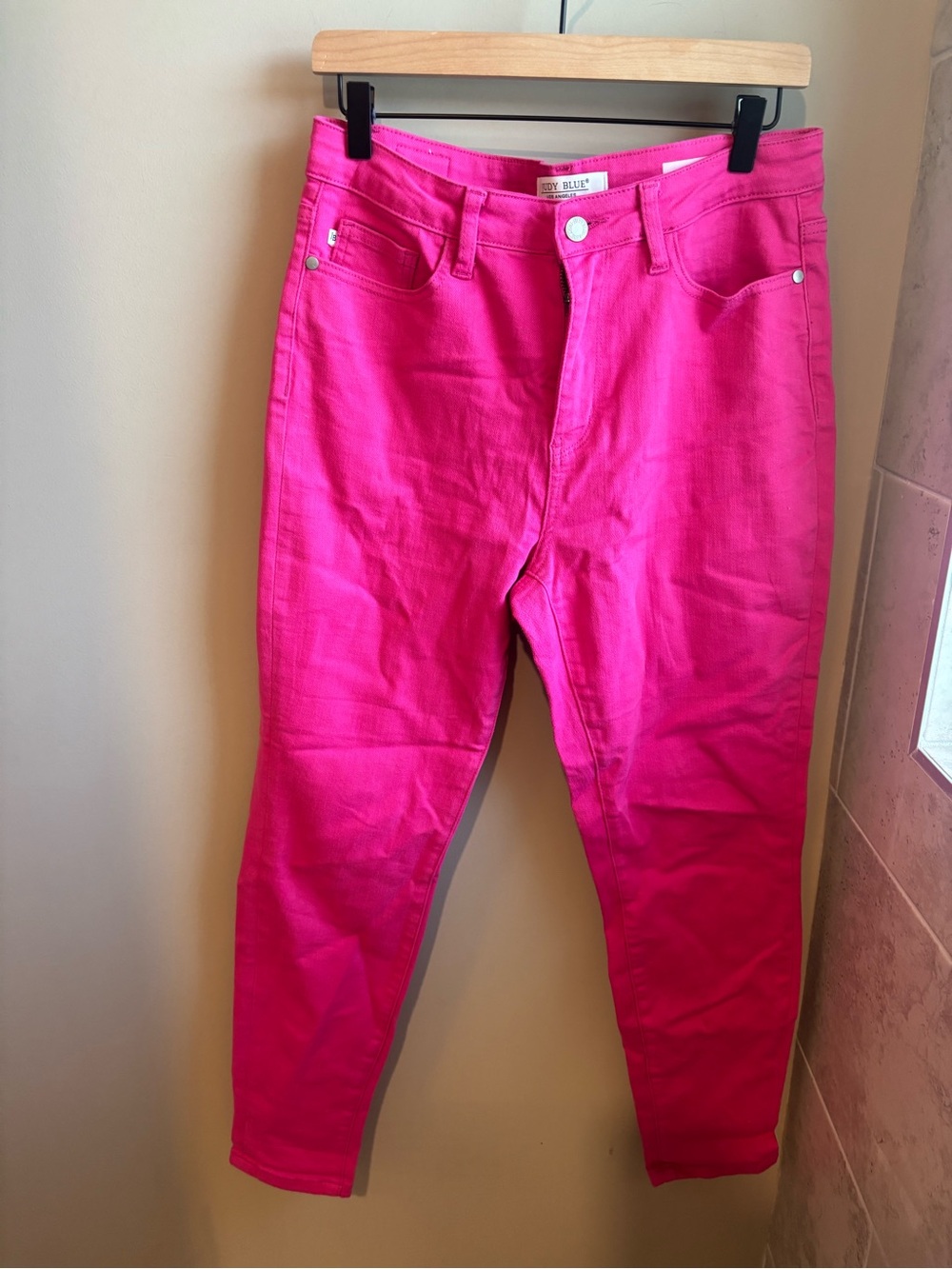 Judy Blue Hot Pink Slim Fit Jeans
